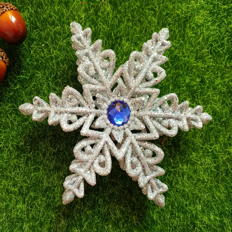 12.5cm Gift Plastic Gemstone Snowflake Pendant Home Decor Christmas Tree Ornaments for Frozen Party DIY Wedding Decoration 12.5cm Gift Plastic Gemstone Snowflake Pendant Home Decor Christmas Tree Ornaments for Frozen Party DIY Wedding Decoration
