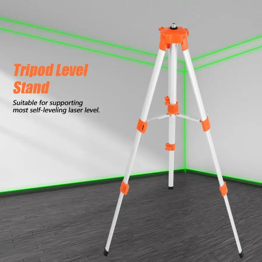

laser level Adjustable Tripod Level Stand for Self-Leveling construction tool Measurement Tool Orange Laser Level Stand 1.2/1.5M