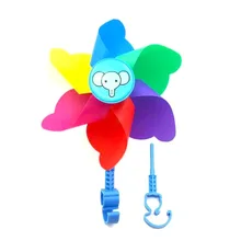 1 шт. красочные пинховики прочные пластиковые ветровые колеса ветряные игрушки для велосипедов и скутеров