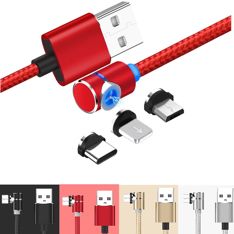 

Magnetic USB Charging Cable Micro USB Type C Lighting with LED Fast Charge For iPhone Android Sumsung Huawei Xiaomi Letv Oppo