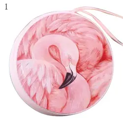 Пот прекрасный красочный Фламинго хранение переноска жесткий мешок коробка чехол Модный наушник Монета Сумка Кошелек Повседневная для