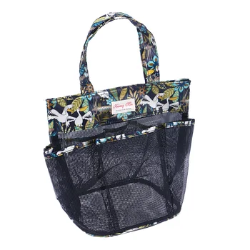 

1pc Shower Tote Waterproof Portable Large Wash Mesh Toiletry Bath Organizer Bag with Compartments for Dorm Travel Camp Gym
