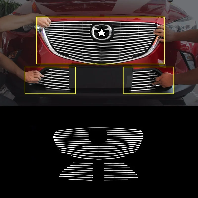 

Protector Upgraded Mouldings Auto Parts Modification Styling Car Accessories Racing Grills 17 18 FOR Mazda CX-3