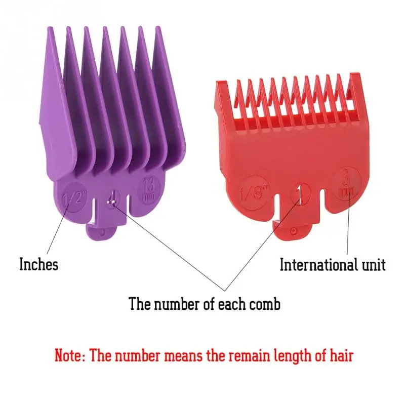 8 Размер, цветной концевой гребень, парикмахерские принадлежности, машинка для стрижки волос, руководство по уходу за волосами, размер гребня для парикмахерских, аксессуары для парикмахеров