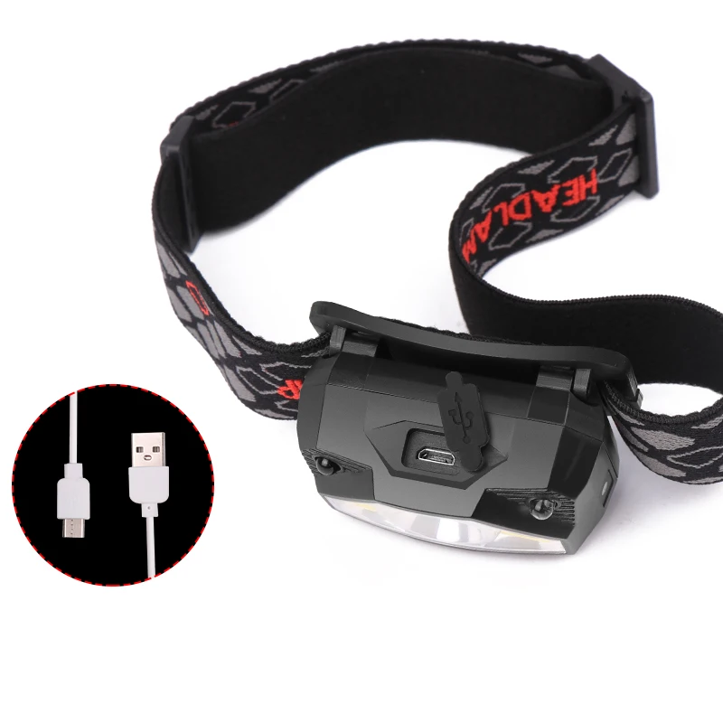 XANES 826A 800LM Smart Sensor USB налобный фонарь для кемпинга охоты велоспорта велосипеда