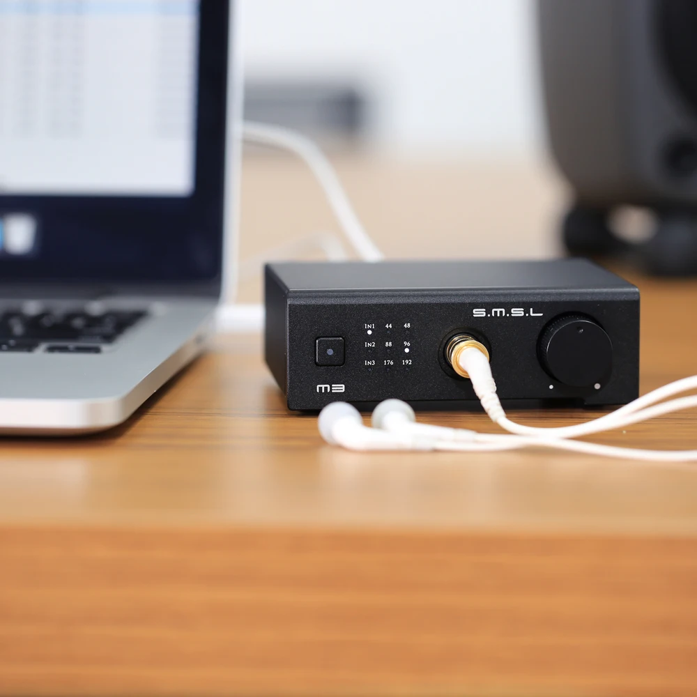 SMSL M3 HiFi усилитель для наушников USB DAC AMP Многофункциональный оптический