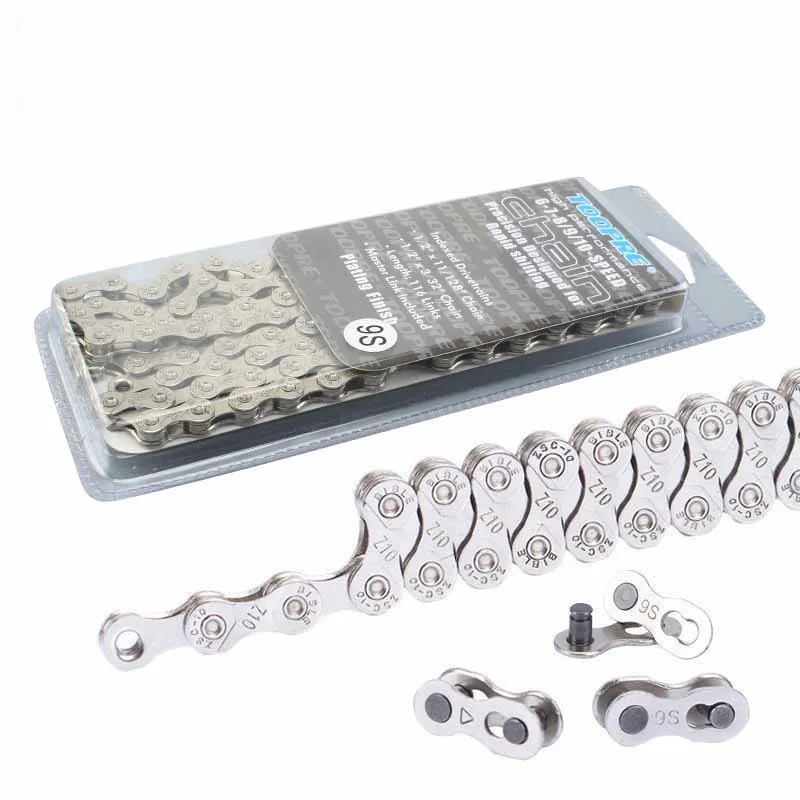 

Cycling 6-7-8/9/10 Speed Road Bike Chain Bicycle Chains Silver New 2019