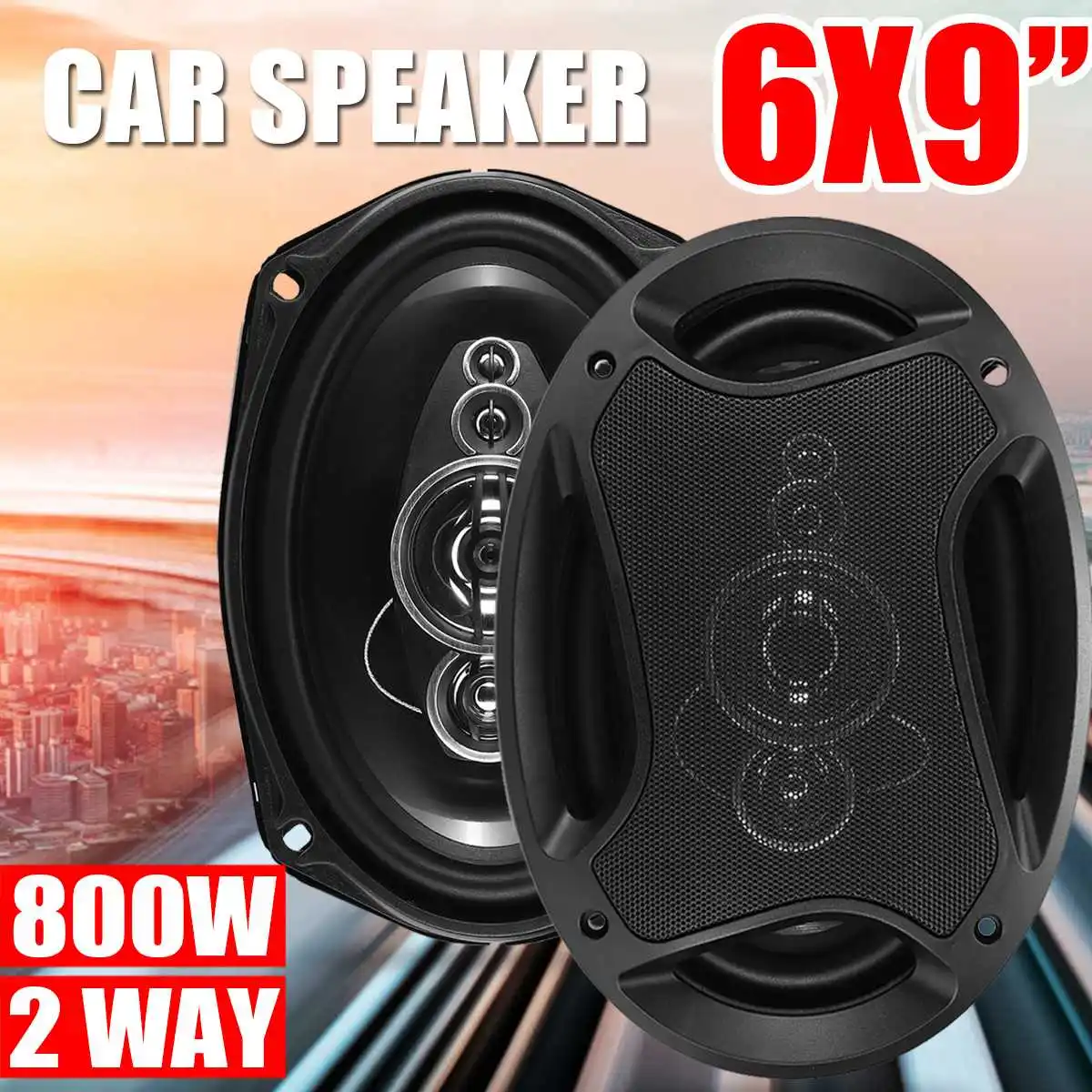 

2PCS 800W 12V Car Speaker and Subwoofer 2 Way HIFI Car Coaxial Speaker Tweeter Audio Music Loudspeaker Stereo Auto Car Speakers