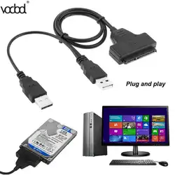 VODOOL Sata к USB 2,0 SATA адаптер конвертер кабель для 2,5 дюймов HDD ноутбук жесткий диск Sata к USB жесткий диск адаптер