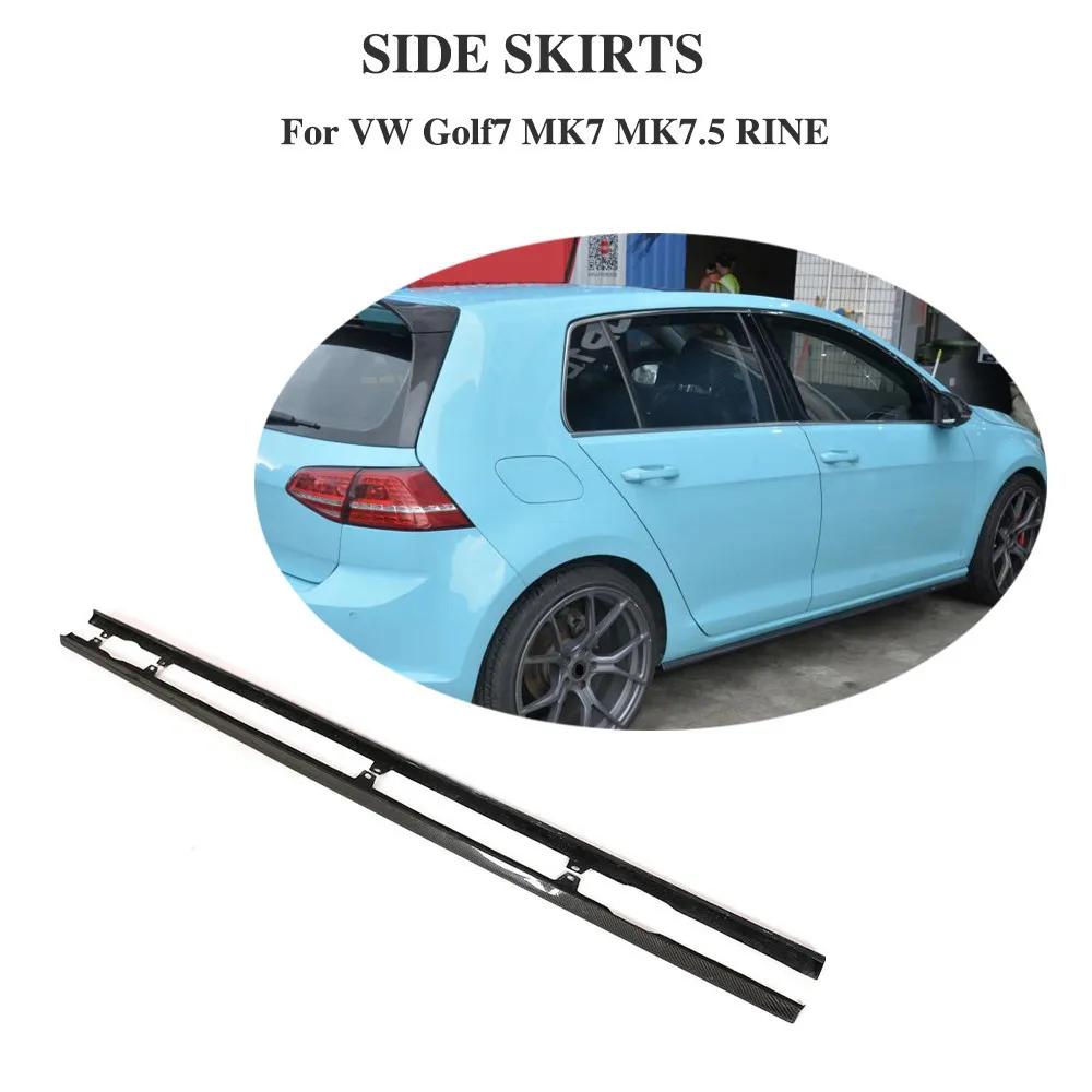 

Боковые юбки из углеродного волокна для volksvagen Golf 7,5 R-Line R 2014-2018, бампер, передник для защиты губ