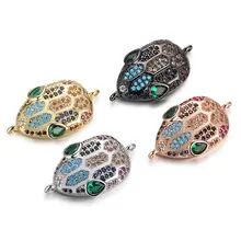 

Zouxiansheng Jewelry Findings & Components Diy Metal Findings Python Head Silver/black/gold/rose Gold 2.3g
