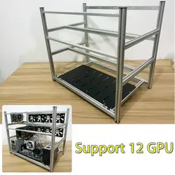 LEORY Open Air Ферма для майнинга не стекируемые рамки чехол для 12 GPU ETH BTC эфириума новый компьютер добыча рамки сервер шасси