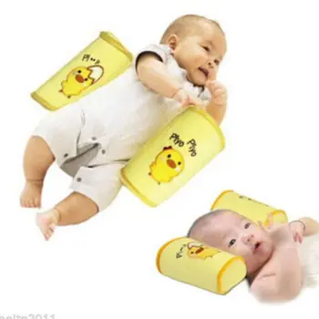 

Infant Baby Toddler Safe Cotton Anti Roll Pillow Sleep Flat Head Positioner Newborn Baby Pillows