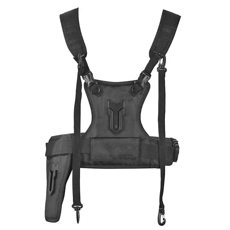 

ALLOYSEED Two Camera Carrying Chest Harness Strap System Vest Quick Strap with Side Holster for Digital DSLR Camera