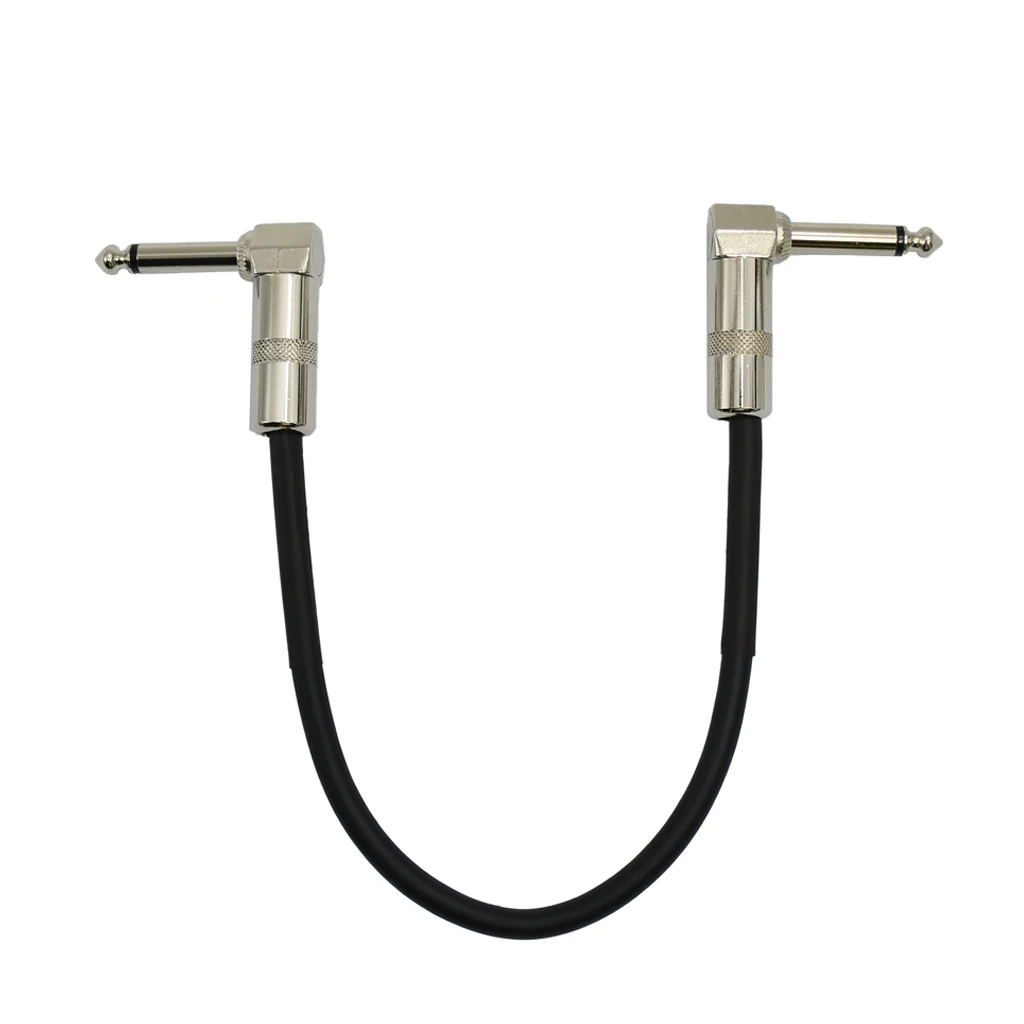 Guitar Patch Cable 15cm 1/4 Inch Right Angle PVC For Instrument Standard Audio Connectorin