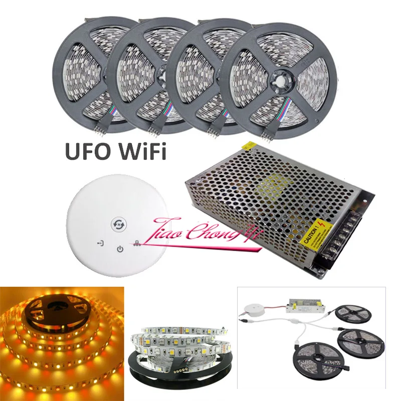 Светодиодный светильник 5 м 10 15 20 SMD 5050 RGBW RGBWW 1200 светодиодный s 60 s/M RGB лента