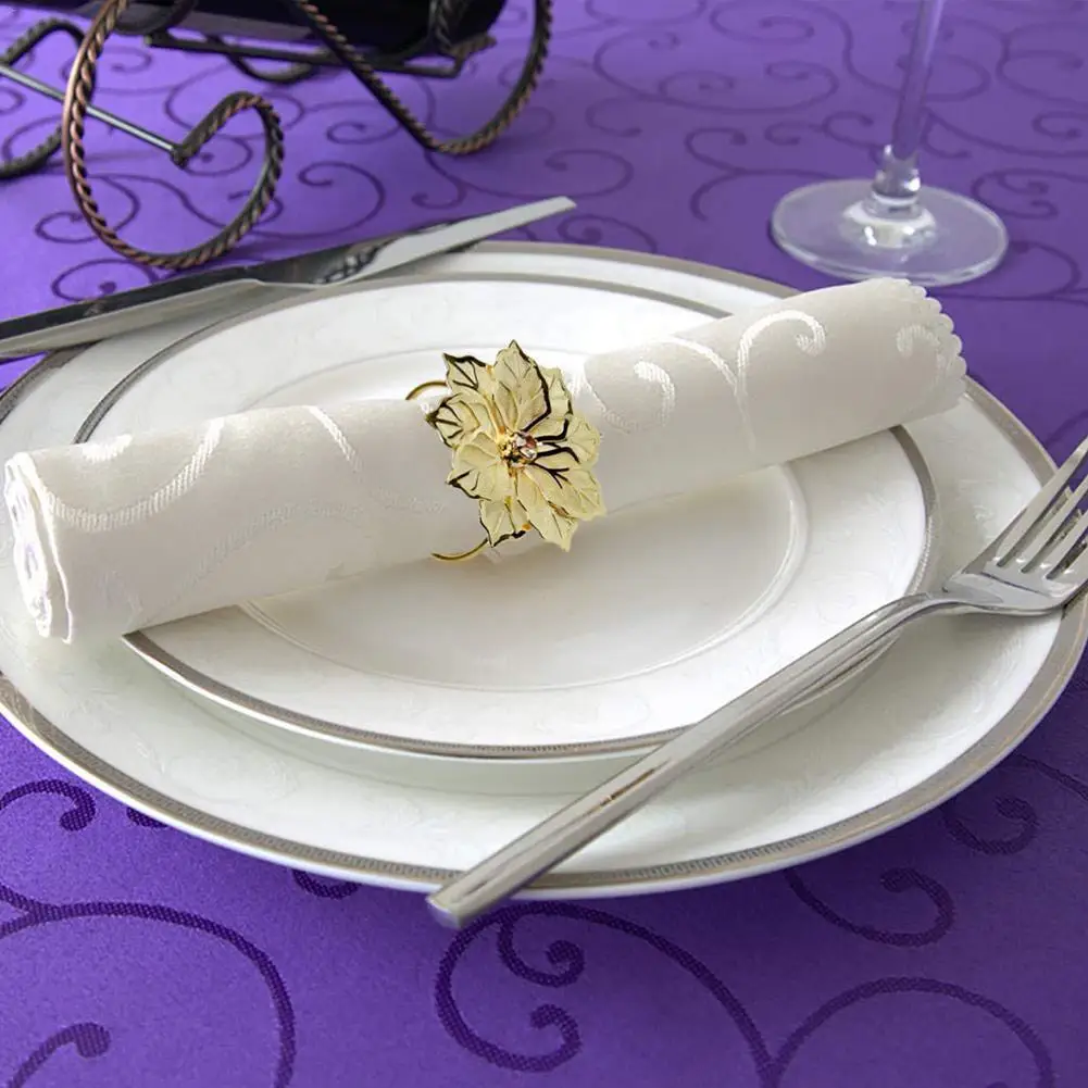 3 шт золотые серебряные выдалбливают кольца для цветов и салфеток для свадебных приемов подарки праздник банкет ужин Рождество клубов дома