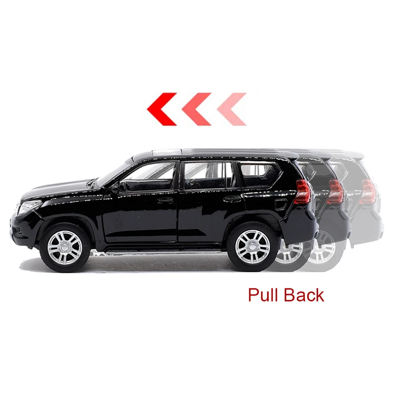 WELLY 1:36 Toyota Land Cruiser Prado SUV сплав литье под давлением модель автомобиля игрушка с
