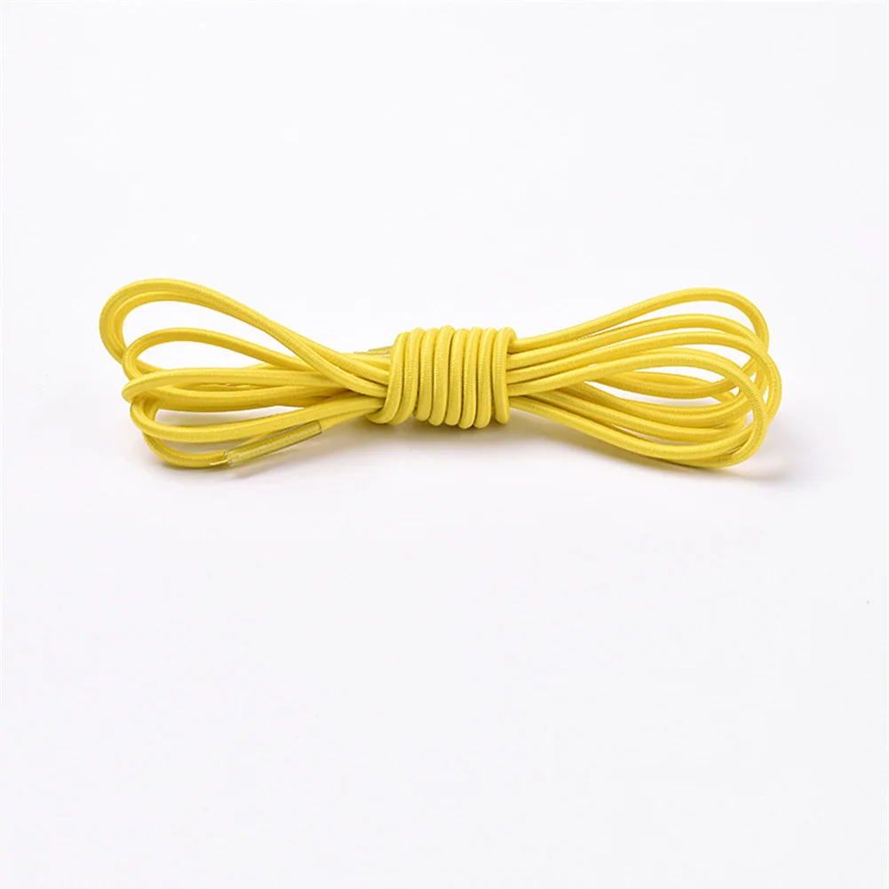 1 Pair Stretch Shoelace Round Multicolor Elastic Band High Elasticity Shoelaces Unisex Lazy No tie locking Candy Color Shoelace