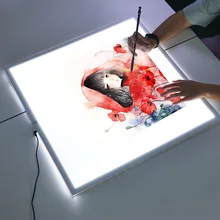 Ультра-тонкий портативный планшет со светодиодной подсветкой Tracer Плавная затемнение художественное ремесло копия доска планшет для художников набросок рисунок Трассировка