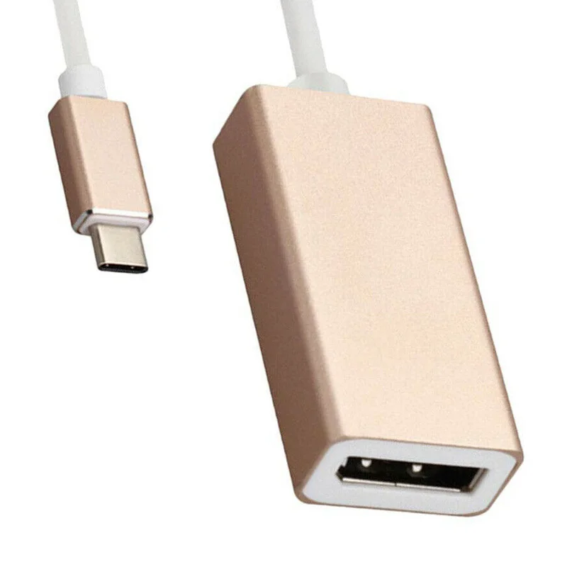 Высокое качество USB C в стандартный размер DisplayPort конвертер 4K @ 60Hz Стандартный DP Type