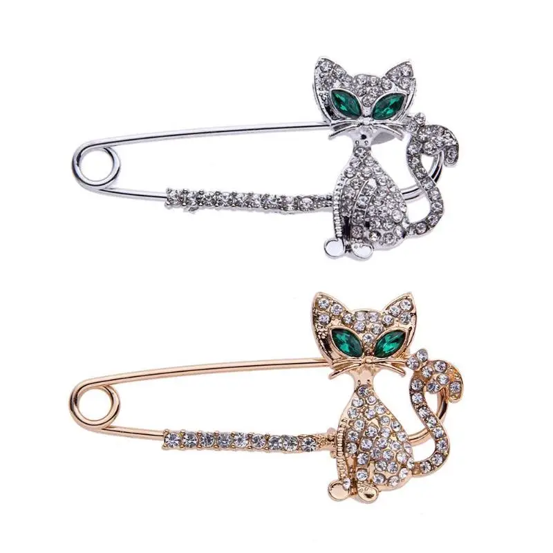 #*Cheap Crystal Little Fox Brooches for Women Fashion Rhinestone Animal Brooch Pins Dress Brooch Backpack Broches Fashion Jewelry Hot