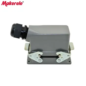 

MK-HE-016-1 UL standard impact resistance side entry 400/500V heavy duty power 16 pin connector used in injection mold machine