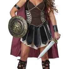 Женский Римский, греческий костюм принцессы-гладиатора спартанского воина