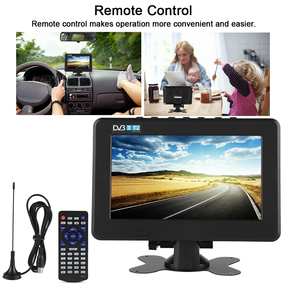 

LEADSTAR 7'' DVB-T2 16:9 1080P Car Digital TV Stereo Surrounding Portable TV