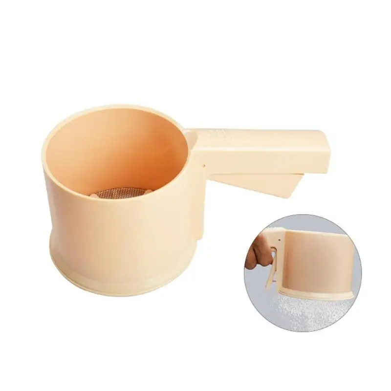 

Stainless Steel Sieve Cup Powder Flour Sieve Colanders Strainer Mesh Knife Baking Tools Pastry Tools Cake Tools Bakeware