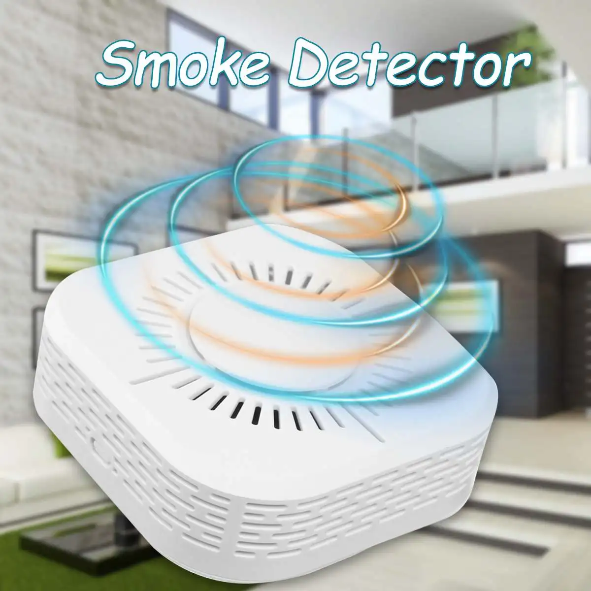 

Wireless Smoke Detector Voice Red LED Light Alarm Fires Security Sensor Independent Smoke Alarm Sensor for Home Office Security