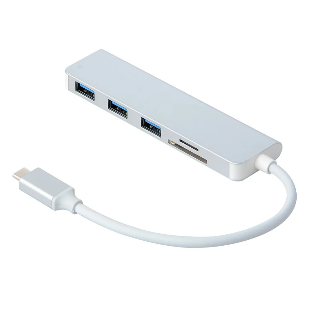 HFES 5 в 1 тип-c к usb-хаб USB алюминиевый сплав C Высокоскоростной 3 0 адаптер SD/TF