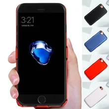 Тонкая батарея зарядное устройство чехол для iPhone6/6s/7/8 Max внешний Банк питания зарядный чехол для 6 p/7 p/8 p батарея задняя крышка Поддержка аудио