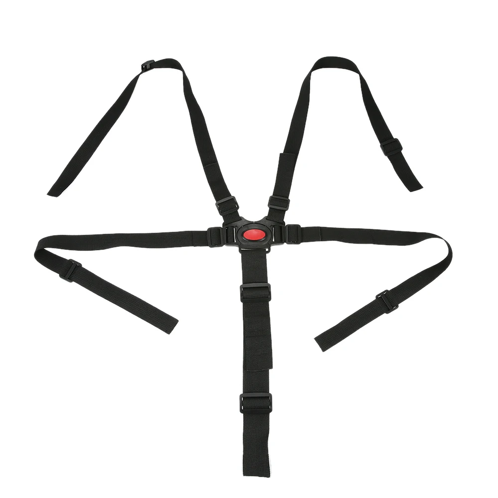 

Universal Baby Safety Belt 5 Point Strap Safety Harness For Baby Toddler Child High Chair Stroller Safety Seat Black