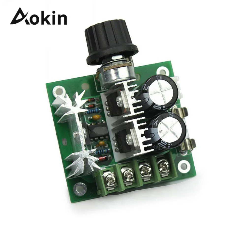

12v-40v Pwm Dc Motor Speed Controller 10a 400w High Torque Low Heat Radiation Frequency Controller With Knob-high Efficiency