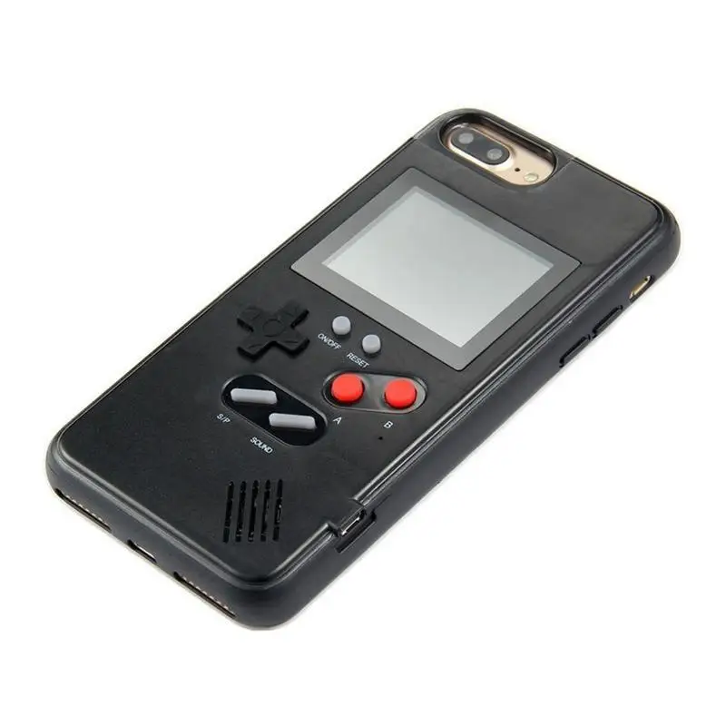 Цена Чехол для телефона, цветной экран, игровая консоль, плеер, совместимый для IPhone 6, 7, 8 X, портативные классические аксессуары