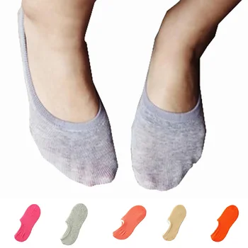 

1 Pair Casual Girls Lady Invisible Boat Socks No Show Ballerina Elastic Loafer Footie Summer Ankle Socks Candy Color Cotton Sock