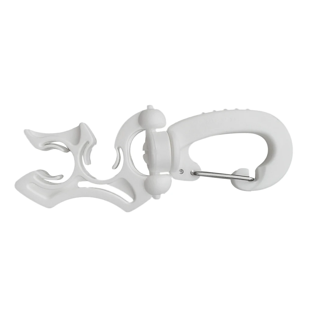 Lightweight Scuba Diving Snorkeling Double 2 BCD Hose Holder Regulator Retainer With Folding Swivel Snap Clip | - Цена: 133,73 руб.