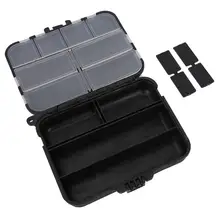 Портативный многофункциональный практичный водостойкий рыболовный снасти Органайзер контейнер коробка для приманки рыболовный крючок черный рыболовный чехол