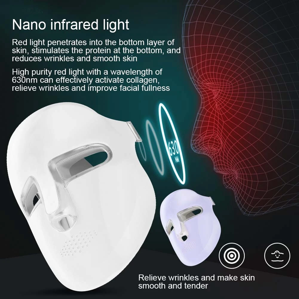 

LED Therapy Photon Mask Skin Rejuvenation Wrinkle Removal Face Spa Instrument