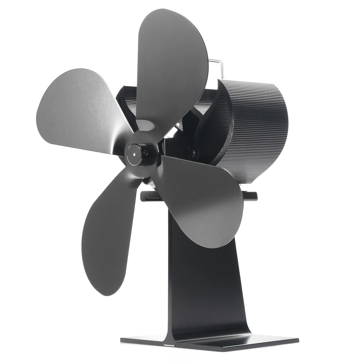 

Black Wood Heater Eco Fan Stove Fireplace Fire Heat Powered Thermoelectric Ecofan for Wood Log Burner Fireplace Fuel Saving