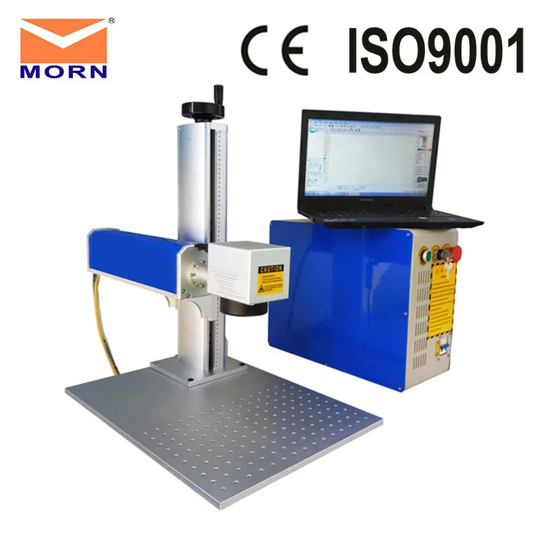 

2D working table/Rotary/Laptop split fiber laser marking machine low price for export