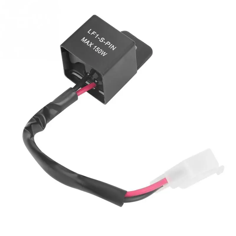 

12V 150W 2Pin LED Flasher Blinker Relay with Cable for Motorcycle Turn Signal Indicator Hot