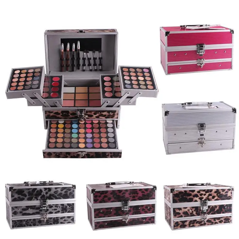 

Multifunctional Makeup Set Professional Eyeshadow Palette Blush Foundation Powders Eyebrow With Eyeliner Pencil Makeup Kit