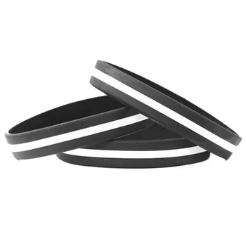 

100pc USA United states American thin white line wristbands white thin line wristband bracelet bangle wrist bands