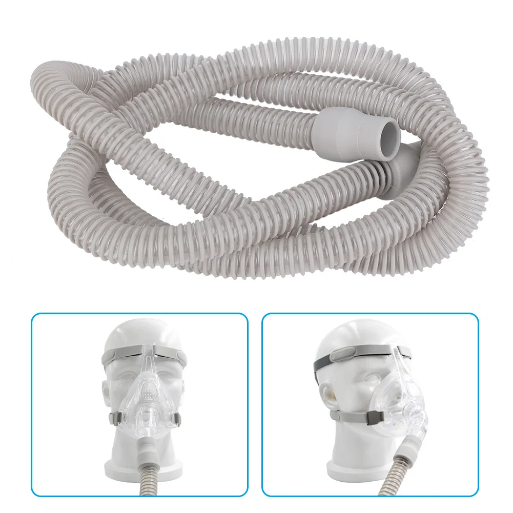 

CPAP Tube Tubing Universal Plastic Breathing Machine Accessories for Respiratory Ventilator Respirator Tubing Length 180cm Grey