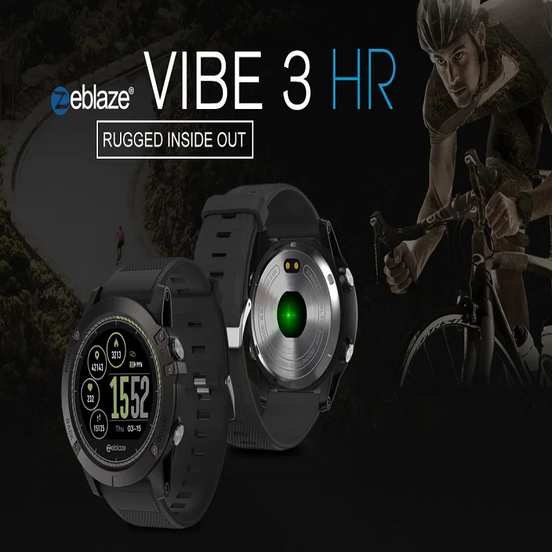 

Zeblaze VIBE3 Smartwatch HR 1.22 Inch Sport Bluetooth 4.0 Waterproof 10 Days Multi-function for Press button Android IOS