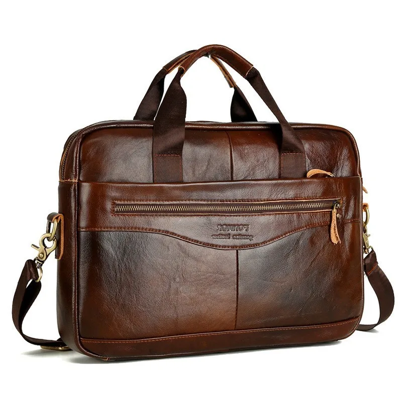 جلد البقر حقيبة جلدية رجل حقيقية حقائب يد جلدية Crossbody أكياس الرجال عالية الجودة الفاخرة الأعمال حقيبة ساع محمول