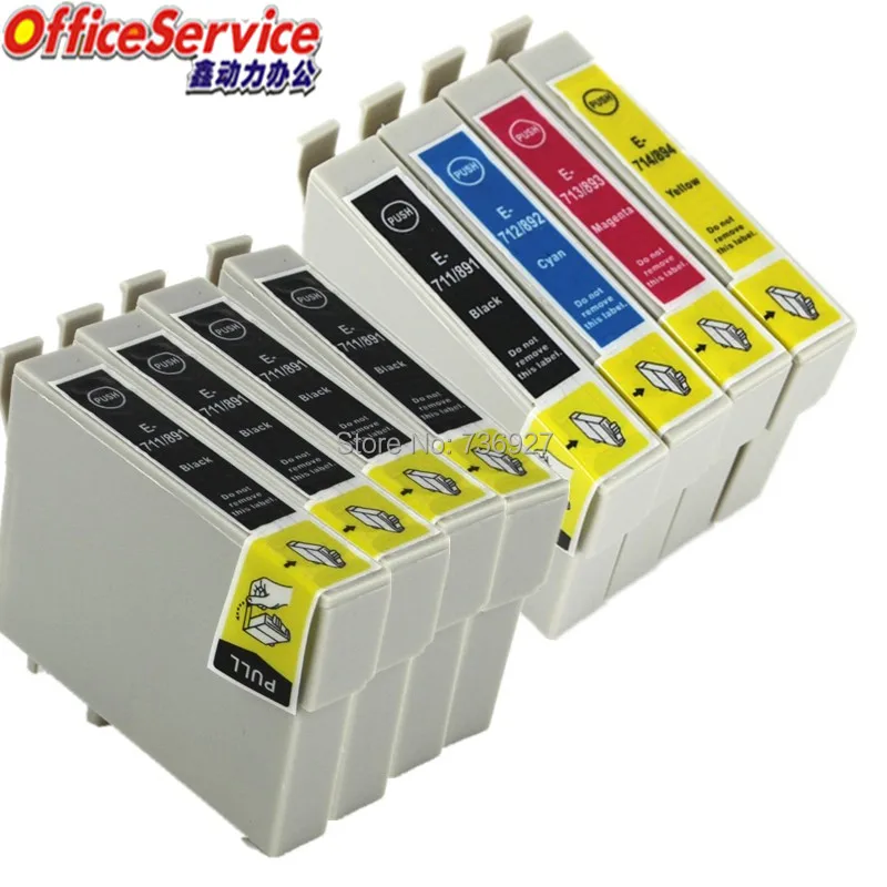 Совместимый чернильный картридж T0711 T0891 для Epson Stylus SX110 SX105 SX115 SX200 SX205 SX209 SX210