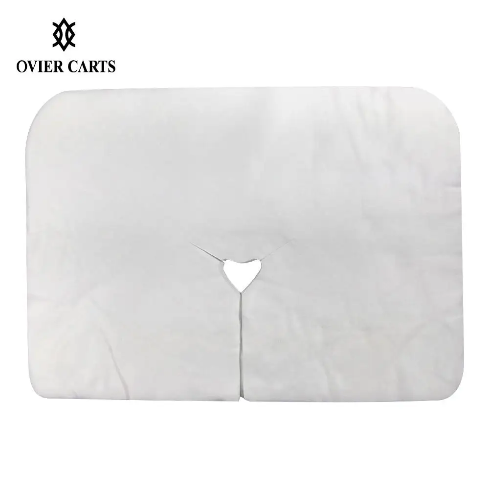

100Pcs Non-woven Facial Cover For Massage Bed Disposable Face Sheet Cover For Massage Table Cushion Pillow Sheets Salon Spa